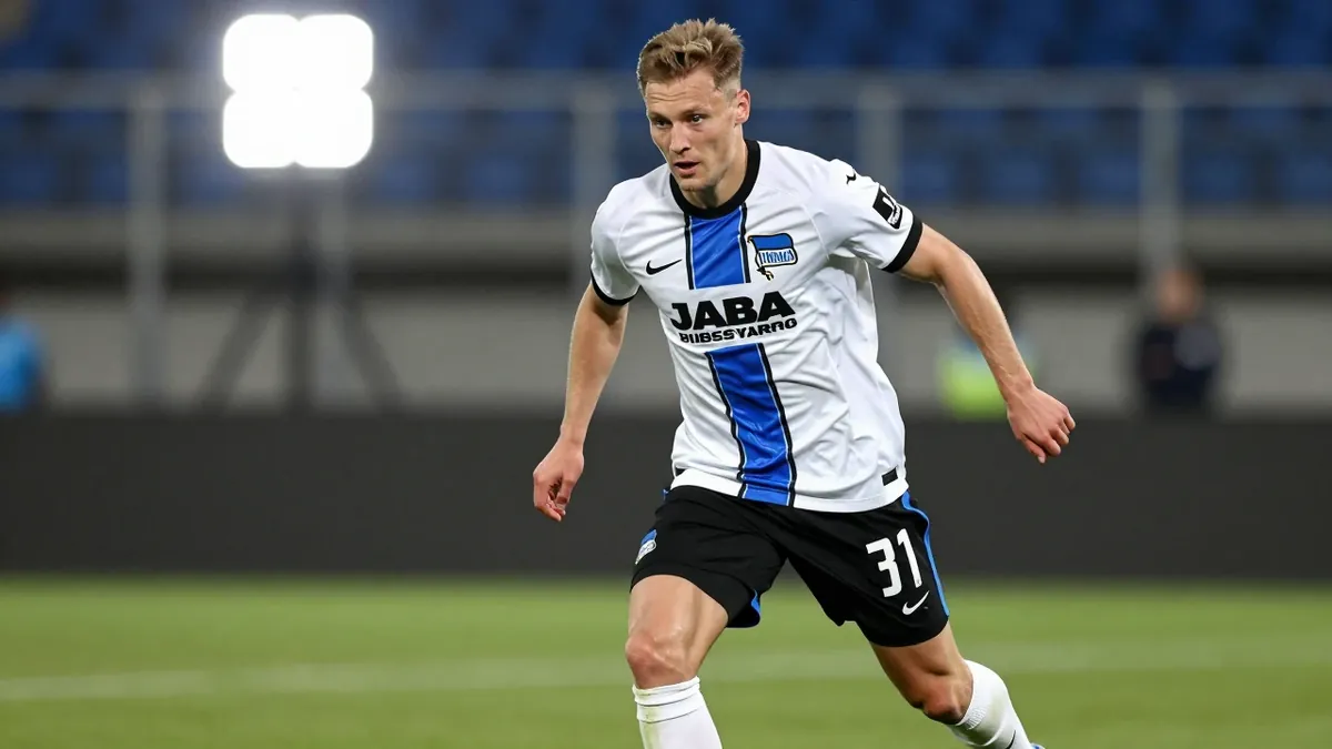 Hertha Berlin Spieler haben sich in der 2